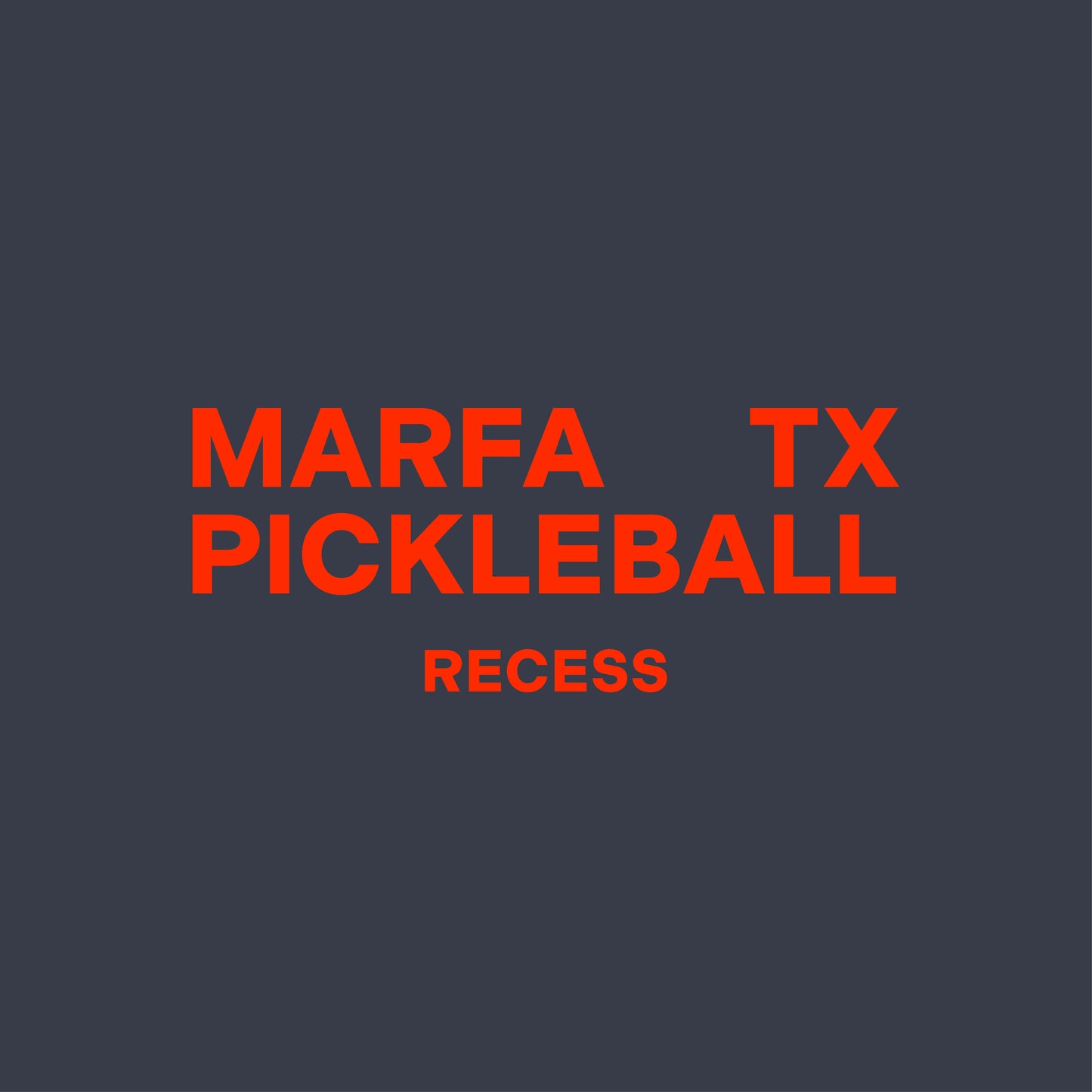 Recess Pickleball Crewneck Marfa Crewneck