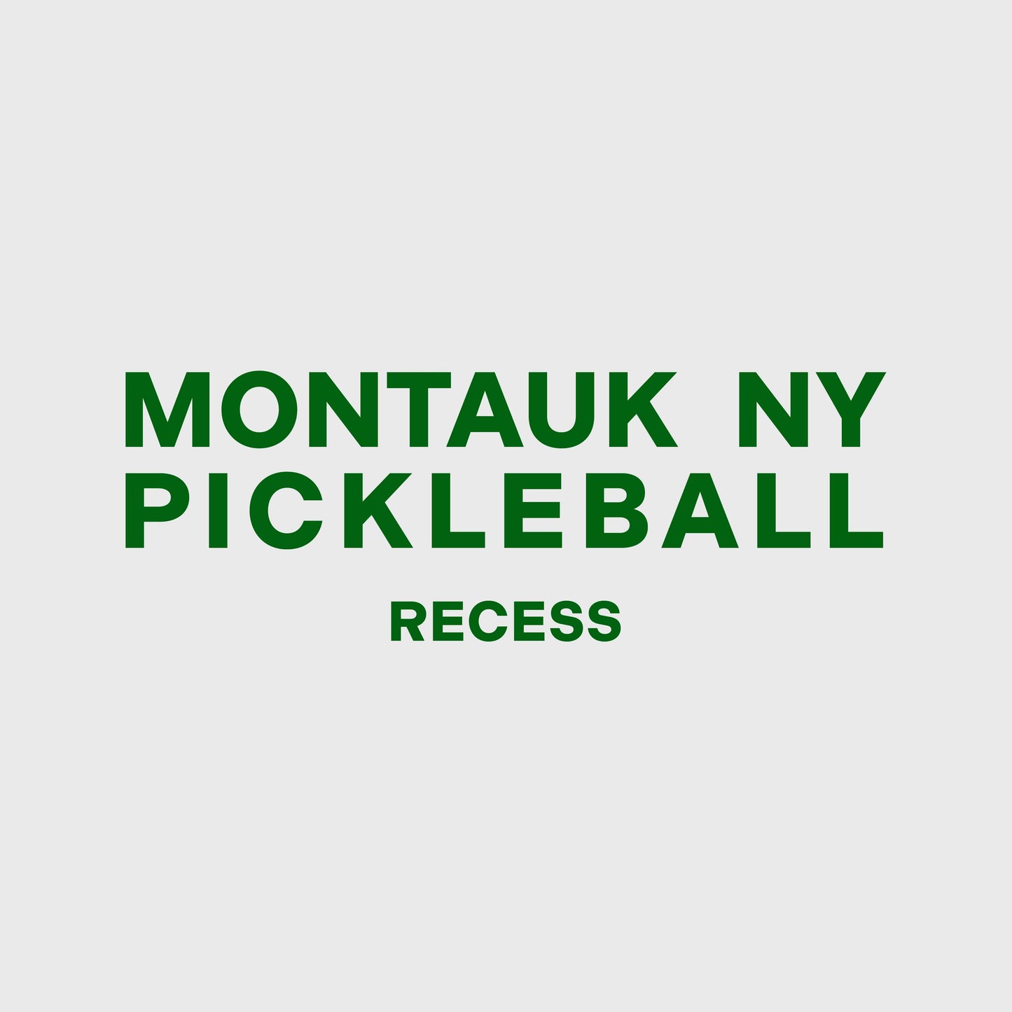 Recess Pickleball Crewneck Montauk Crewneck