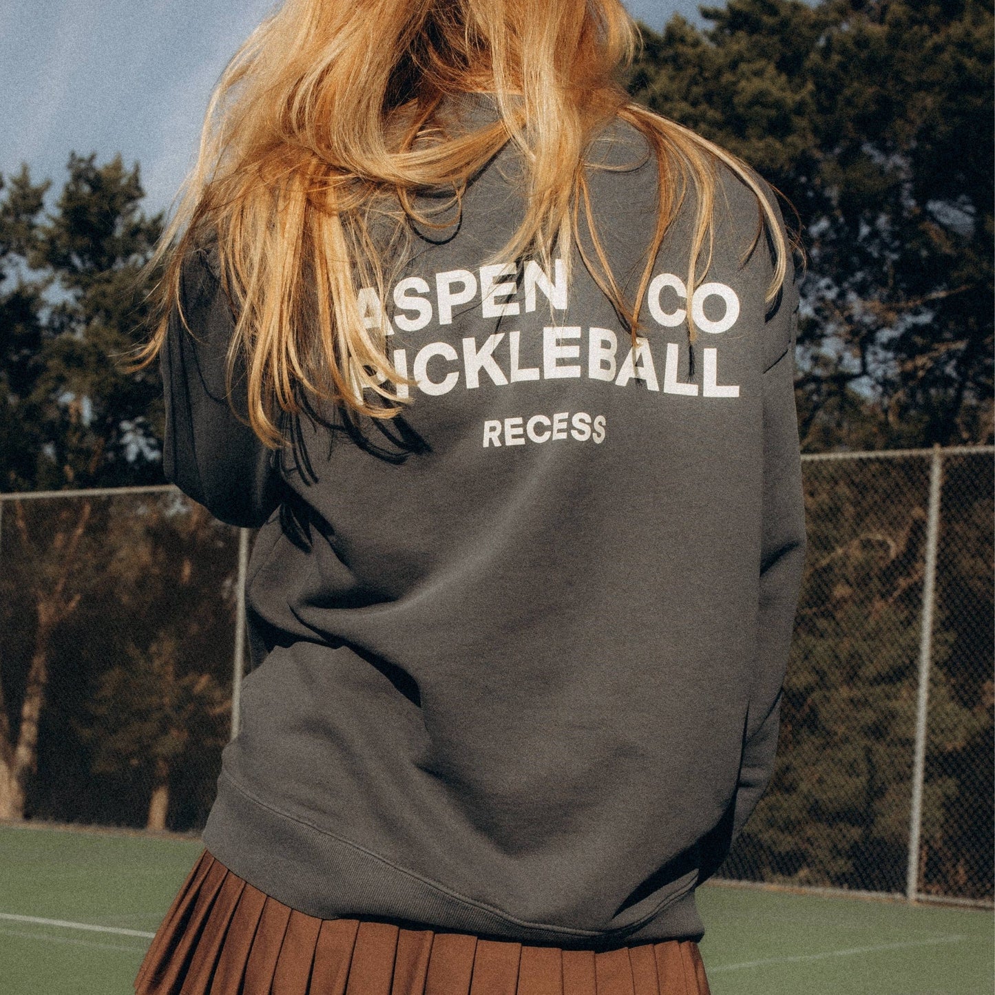 Recess Pickleball Crewneck Aspen Crewneck