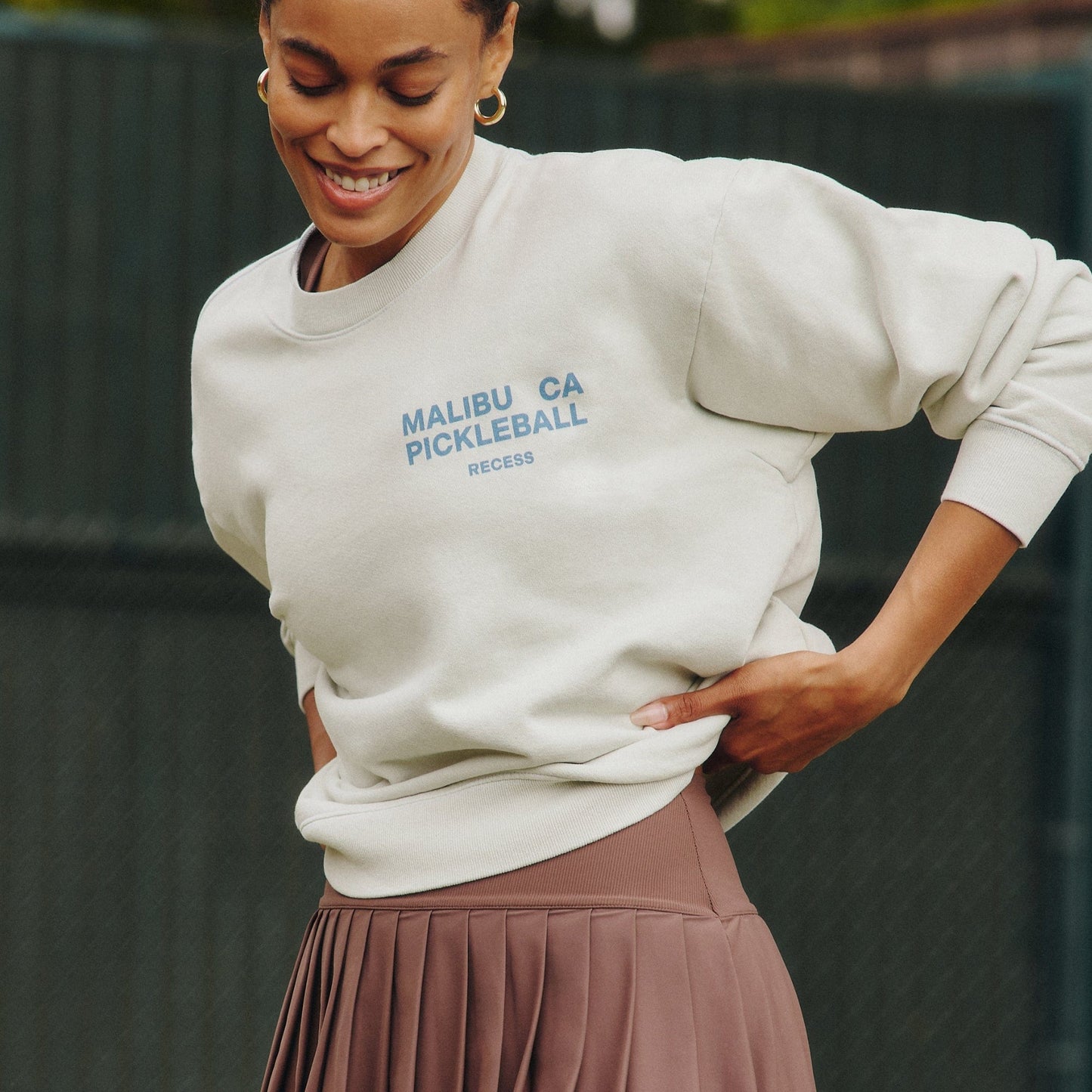 Recess Pickleball Crewneck Malibu Crewneck