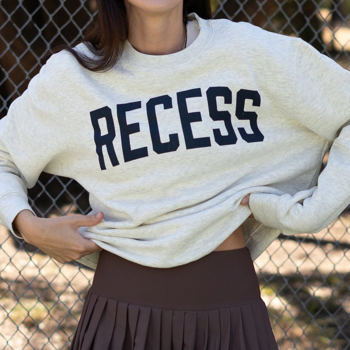 Recess Pickleball Crewneck Oversized Crewneck - Recess Collegiate