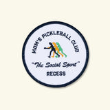 Recess Pickleball Embroidered Patch Mom's Pickleball Club Patch