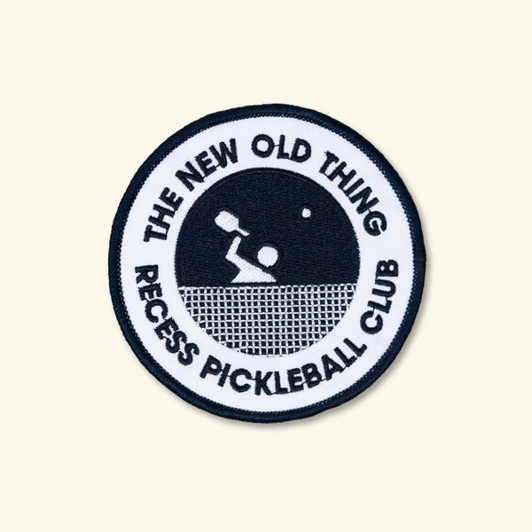 Recess Pickleball Embroidered Patch New Old Thing Patch