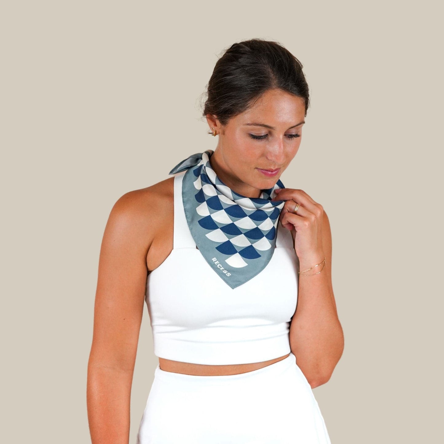 Recess Pickleball Scarf Nantucket Silk Scarf