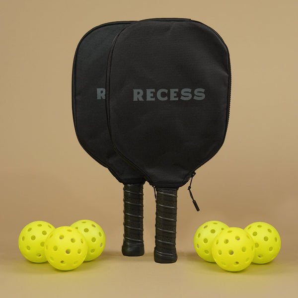 Sugar Paper x Recess Green Stripe Pickleball Paddle