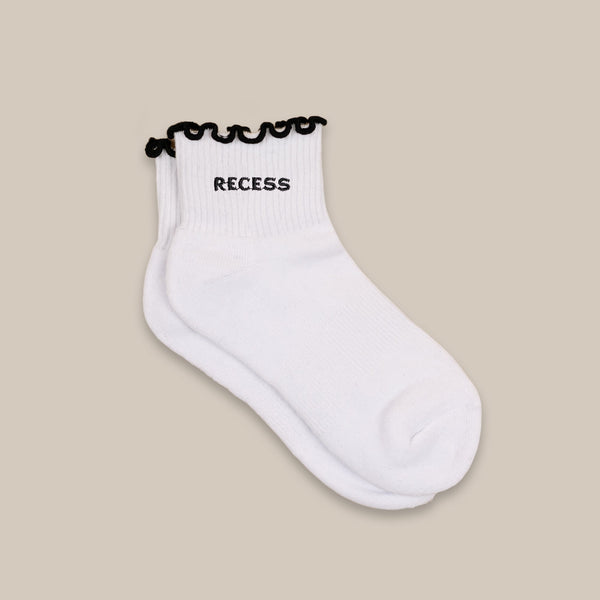 Recess Pickleball Socks Recess Ruffle Ankle Socks